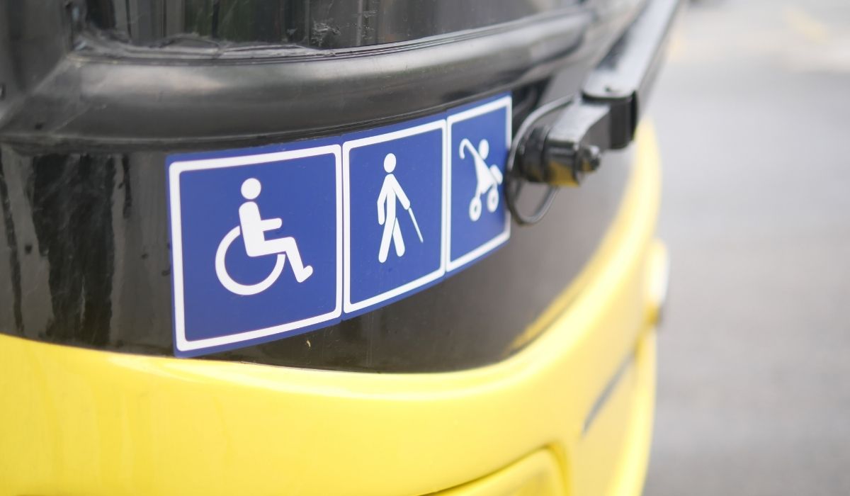 public transport in a wheelchair